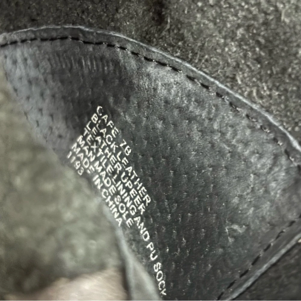 Steve Madden Leather Cafe Western Black Ankle Boots - Picture 5 of 6